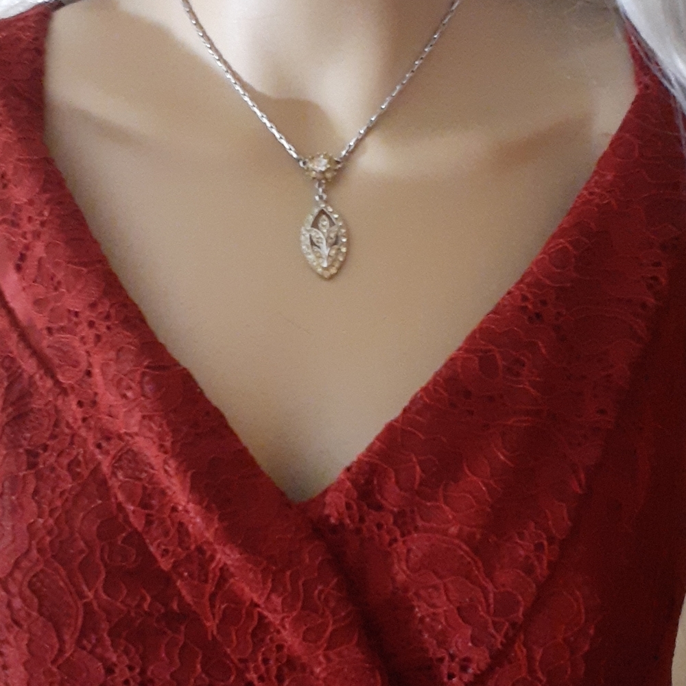 🆕 SALE Michel Laperle Maroon Plus Dress - Picture 15 of 15